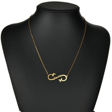 Load image into Gallery viewer, Infinity Necklace with Butterflies (Takes 30-40 days)
