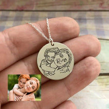 Load image into Gallery viewer, Round pendant picture necklace (Takes 1-5 Days)
