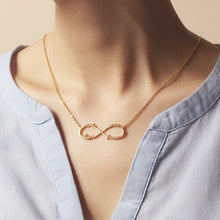 Load image into Gallery viewer, Customized Infinity Necklace With 4 Names (Takes 30-40 days)
